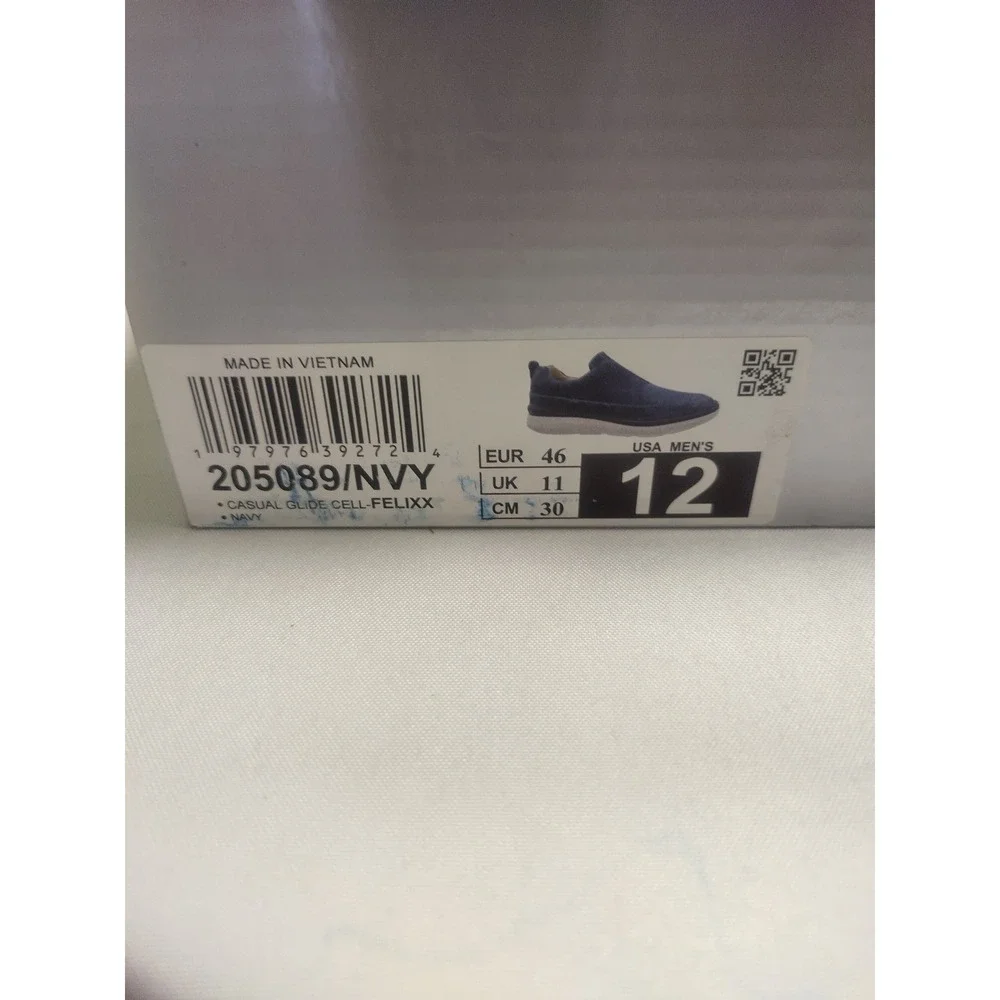 Mark Nason Skechers Glide Cell-Felixx Navy Suede Slip On Mens 12 205089/NVY